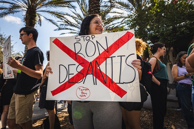 The law has been a priority of Gov. Ron DeSantis, who dubbed it the “Stop Wrongs To Our Kids and Employees Act,” or “Stop WOKE Act.” - Photo by Dave Decker