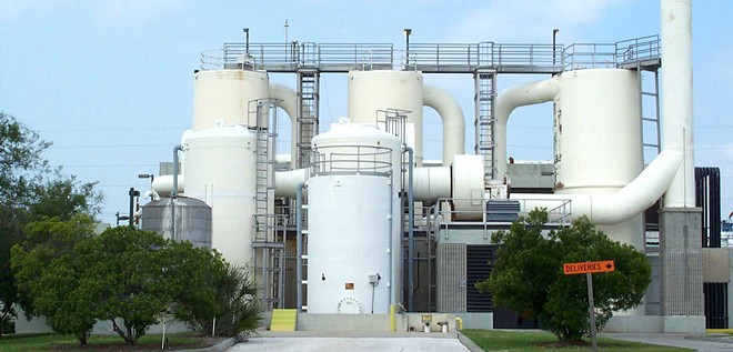Junction Chamber No.1 at the Howard F. Curren wastewater plant in Tampa, Florida.