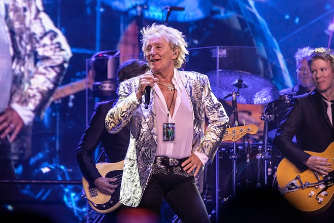 Rod Stewart plays Hard Rock Event Center at Seminole Hard Rock Hotel & Casino in Tampa, Florida on Feb. 16, 2023. - Photo by Caesar Carbajal