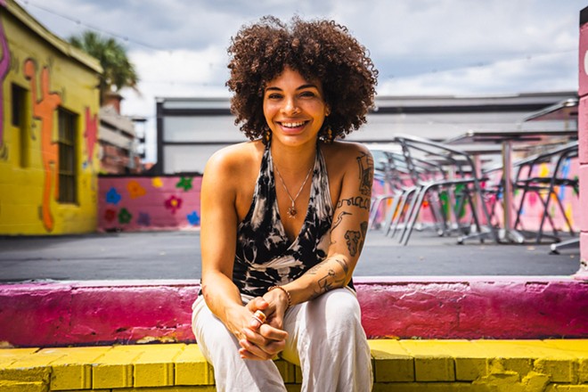 Anisa Mejia, chef-owner of Nana’s Juice Bar & Restaurant in Ybor City, Florida. - Photo by Dave Decker