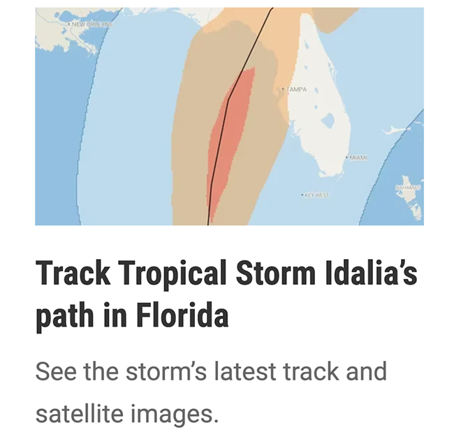 This Tampa Bay Times hurricane graphic sure looks like something