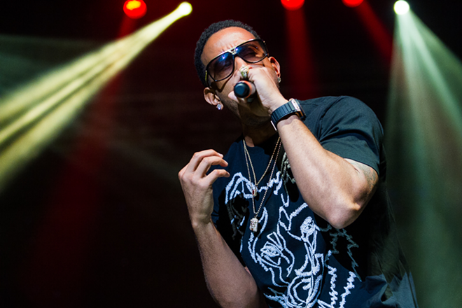 Ludacris, who plays Rise Up St. Pete at Spa Beach in St. Petersburg, Florida on Dec. 15, 2023. - Tracy May