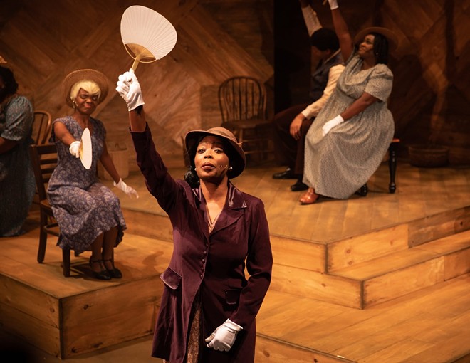 Andresia Mosley in 'The Color Purple' at Tampa's Stageworks Theatre, which won 'Outstanding Direction Of A Musical' at the 2023 Theatre Tampa Bay awards. - Photo via stageworkstampa/Facebook