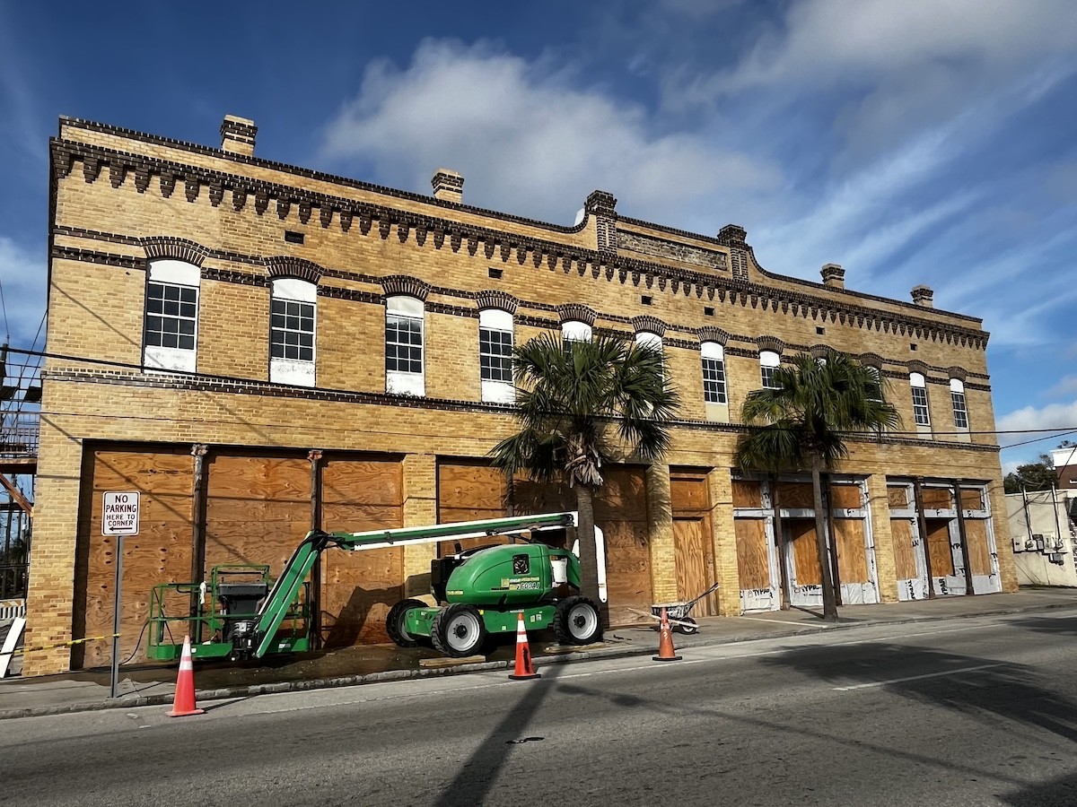 Hamilton Jones has taken up the challenge of restoring MacFarlane’s original law office building. - Photo by Linda Saul-Sena