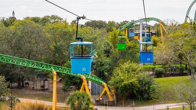 The SkyRide at Busch Gardens Tampa Bay. - Photo via Busch Gardens