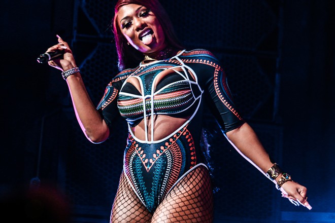 Megan Thee Stallion, who plays Amalie Arena in Tampa, Florida on June 8, 2024. - Marlo Miller