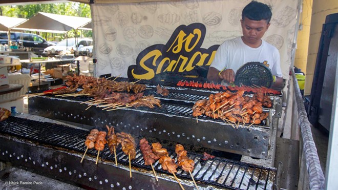 There will be a variety of Filipino fare at Philfest this weekend, from BBQ skewers to lumpia. - Nhick Ramiro Pacis