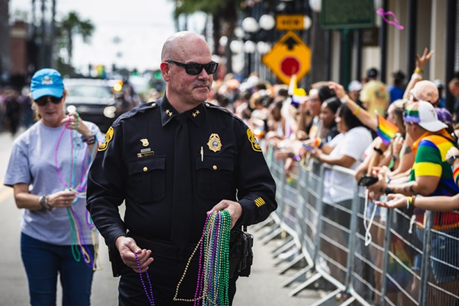 Tampa Police Chief Lee Bercaw in Ybor City, Florida on March 23, 2024. - Photo by Dave Decker
