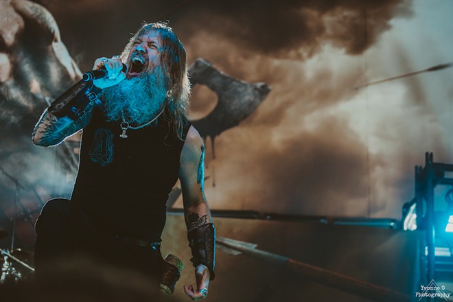 Amon Amarth, which plays Yuengling Center in Tampa, Florida on May 18, 2024. - Yvonne Gougelet