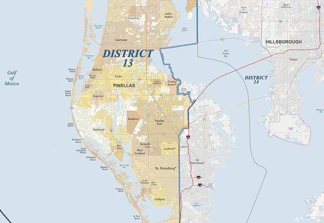 Florida’s Congressional District 13 - Photo via U.S. Census