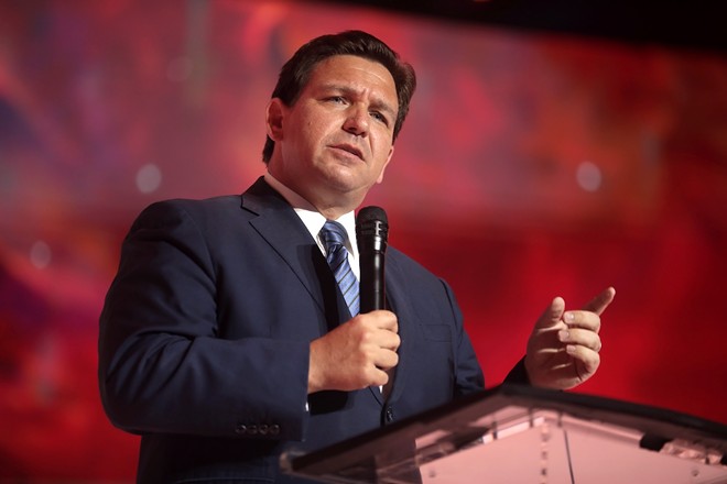 Governor Ron DeSantis at Tampa Convention Center in Tampa, Florida on July 22, 2022. - Photo by Gage Skidmore (CC BY-SA 2.0)
