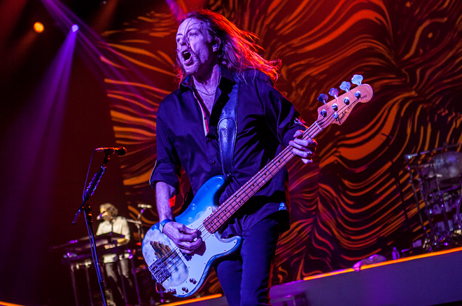 Jeff Pilson of Foreigner, which plays MidFlorida Credit Union Amphitheatre in Tampa, Florida on July 20, 2024. - Photo by Krishta Abruzzini-McGroovy c/o Lappen Enterprises