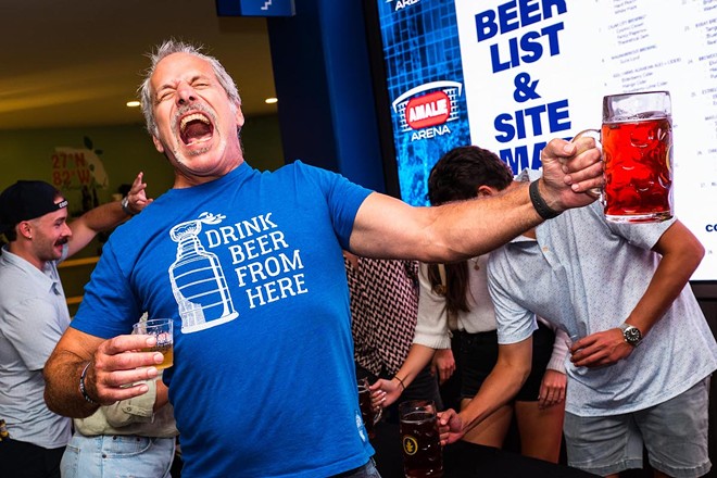 Bolts Brew Fest at Amalie Arena in Tampa, Florida on Aug. 11, 2023. - Photo by Nick Cardello