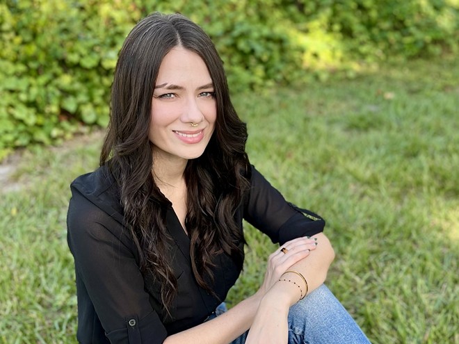 Ivy Fairbanks, who launches 'Morbidly Yours' at Tombolo Books in St. Petersburg, Florida on Aug. 20, 2024. - Photo by Eero Loera