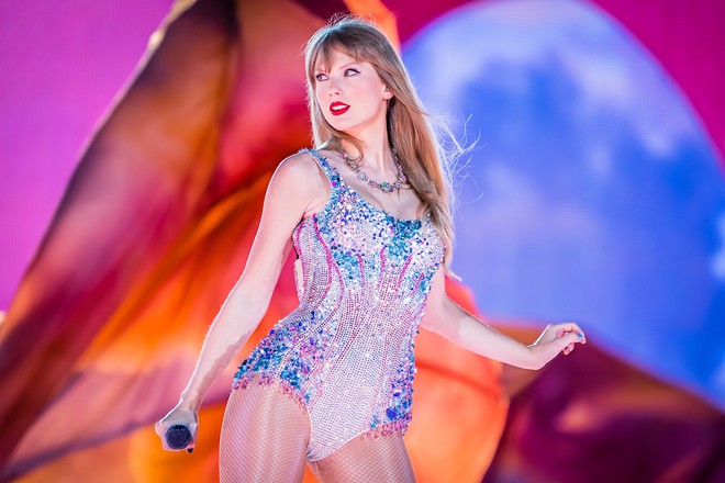 Taylor Swift plays Raymond James Stadium in Tampa, Florida on April 13, 2023. - Photo by Phil DeSimone