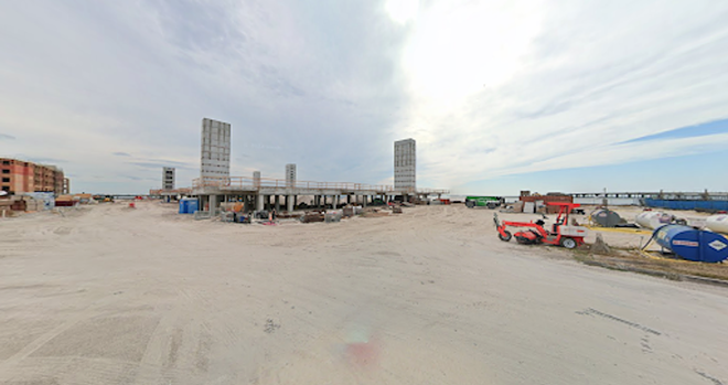 Bob Bashman and Chris Ponte’s new Tampa restaurant will open near the site of a forthcoming nearly-500 unit apartment complex. - Photo via Google Maps