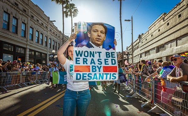 An Equality Florida sign during Tampa Pride 2022.