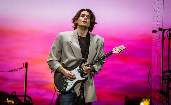 John Mayer plays Amalie Arena in Tampa, Florida on April 6, 2022.