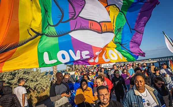 In March 2022, roughly 300 people rallied at St. Petersburg's City Hall building to protest  Florida's recently passed House Bill 1557, also known by critics as the "Don't Say 'Gay'" bill.