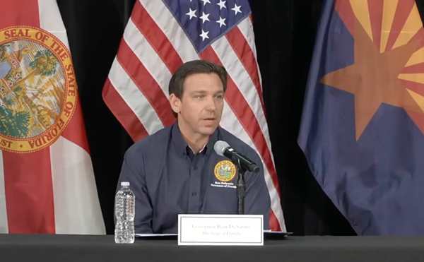 DeSantis, making his first trip to the U.S. southwest border since announcing his candidacy for president, described the use of Florida tax dollars to pay for the migrant flights as helping Texas combat a border crisis.