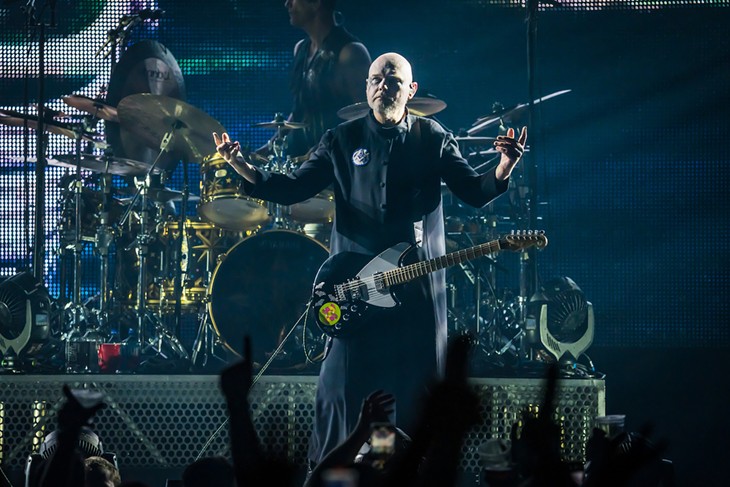 The Smashing Pumpkins play Amalie Arena in Tampa, Florida on Oct, 7, 2022.