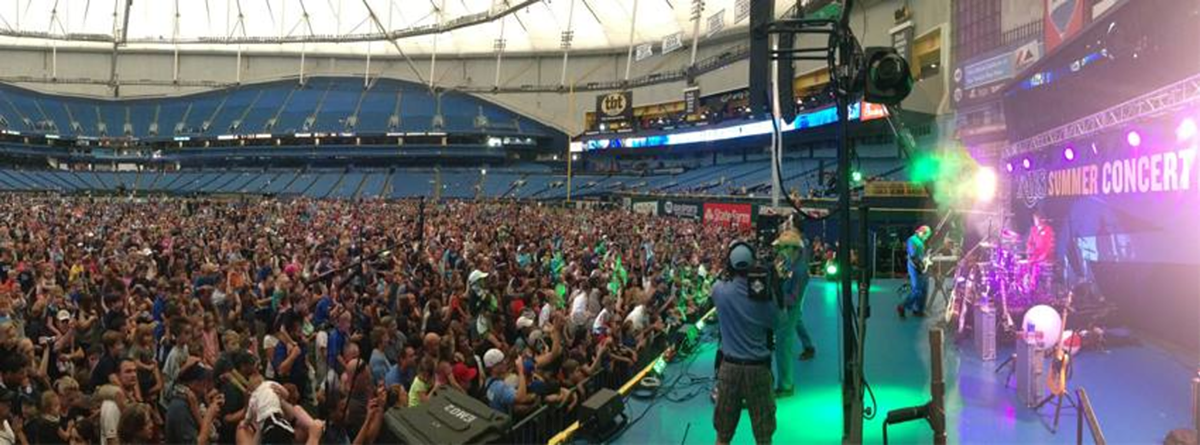 REH on the Road produces the Rays baseball Summer Concert Series at Tropicana Field. Here, Barenaked Ladies.