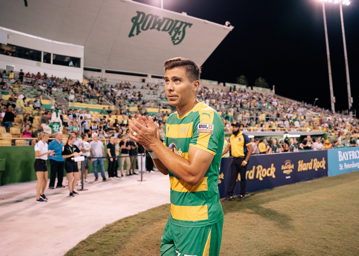 Photos of the Tampa Bay Rowdies tying Birmingham in St. Pete last Friday, Tampa