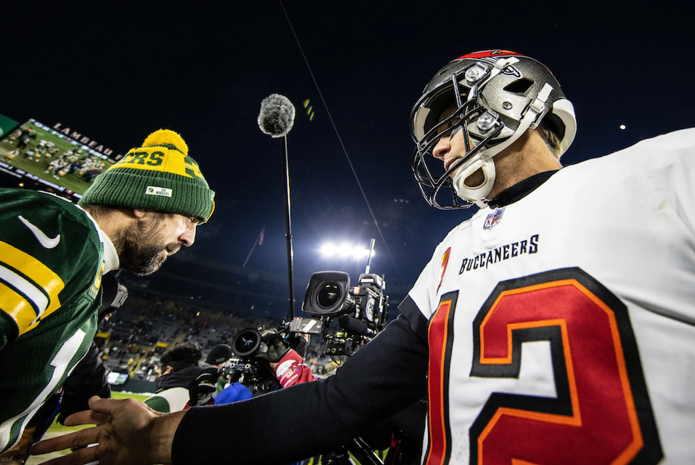 Lids Aaron Rodgers & Tom Brady Green Bay Packers & Tampa Bay