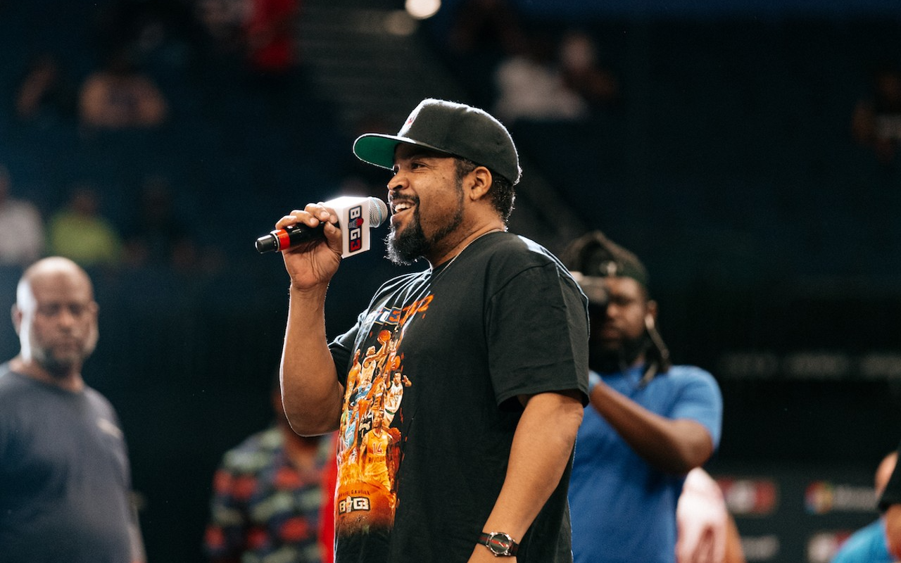 Ice Cube at Amalie Arena in Tampa, Florida on Aug. 14, 2022.