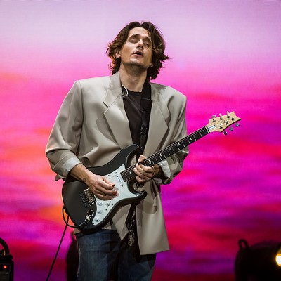 John Mayer plays Amalie Arena in Tampa, Florida on April 6, 2022.