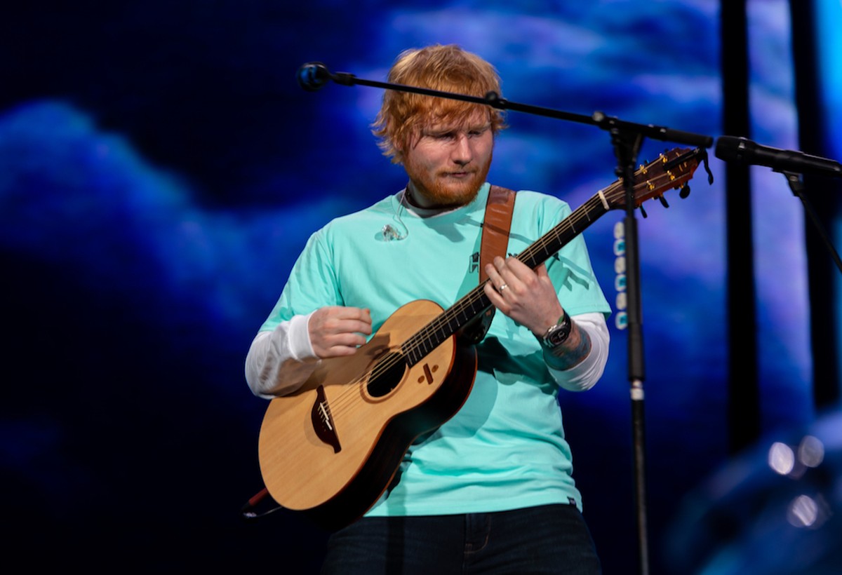 Photos of Ed Sheeran playing Tampa's soldout Raymond James Stadium