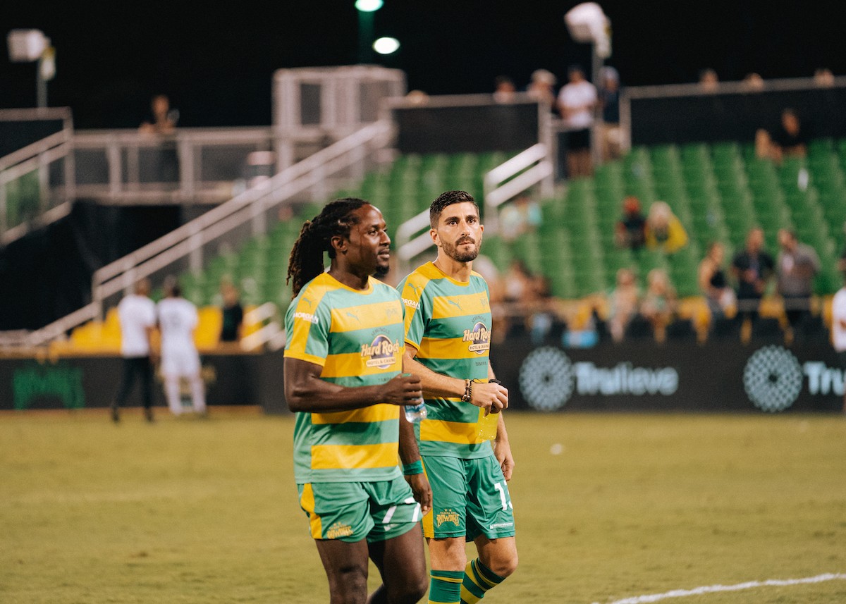 Photos of the Tampa Bay Rowdies tying Birmingham in St. Pete last Friday, Tampa