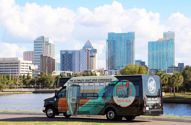  Take the ultimate mobile craft beer journey on the Tampa Brew Bus   
    4101 N Florida Ave Tampa, FL 33603, 1 (813) 990-7310
     
     Ubers are out. Brew busses are in. On Tampa&#146;s own Brew Bus you&#146;re welcome to drink their own craft beer as you&#146;re shuttled from brewery to brewery. They have a variety of tours that hit different breweries throughout Tampa, or you can schedule a personalized tour to really impress your visitors. 
    
    
    Photo via  brewbususa.com