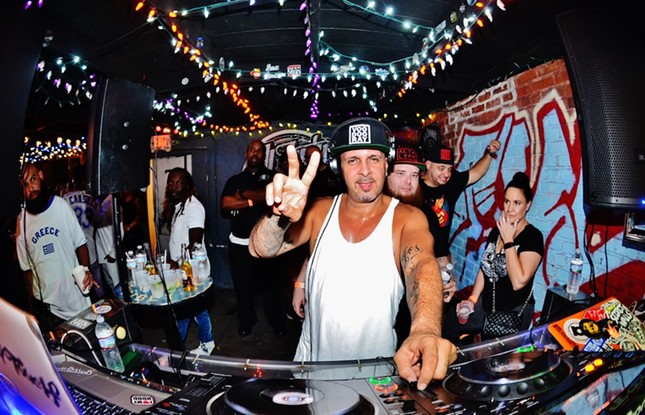 Photos of hip-hop icon Tony Touch going all-house for Ol' Dirty Sundays at Tampa's Crowbar