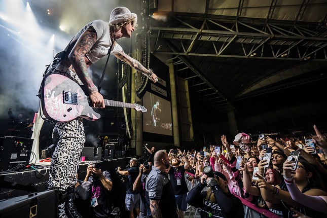 Machine Gun Kelly plays day one of the 97X Next Big Thing on Dec. 2, 2022.