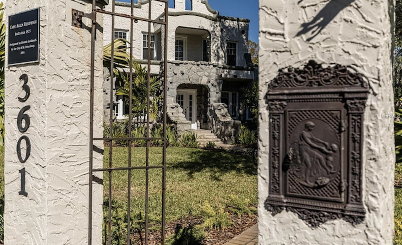The historic Allendale 'castle' in St. Petersburg is still on the market, remarkably