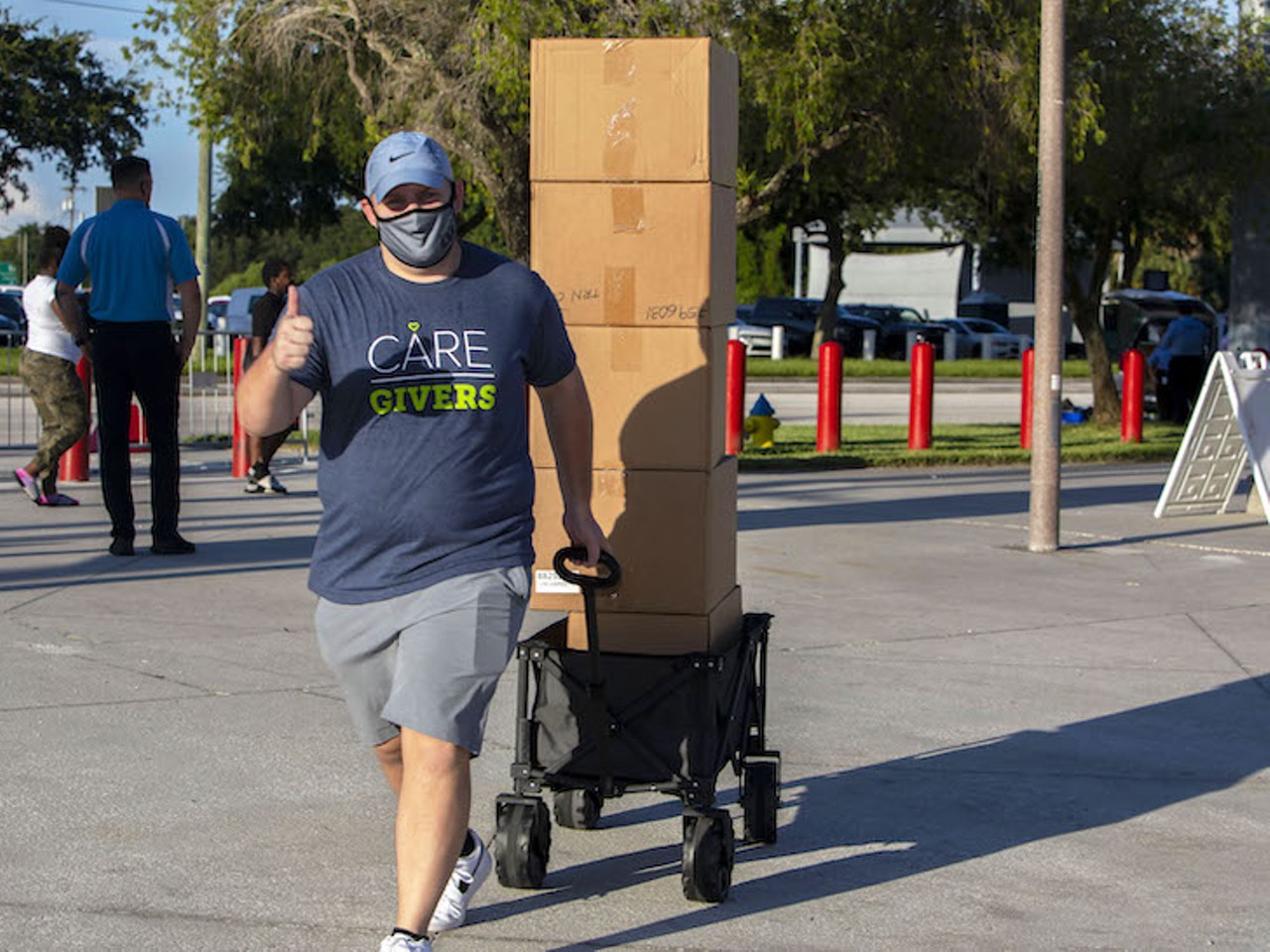 Photos: Everyone we saw helping WWE superstar Titus O'Neil build backpacks  for Tampa Bay schoolkids, Tampa