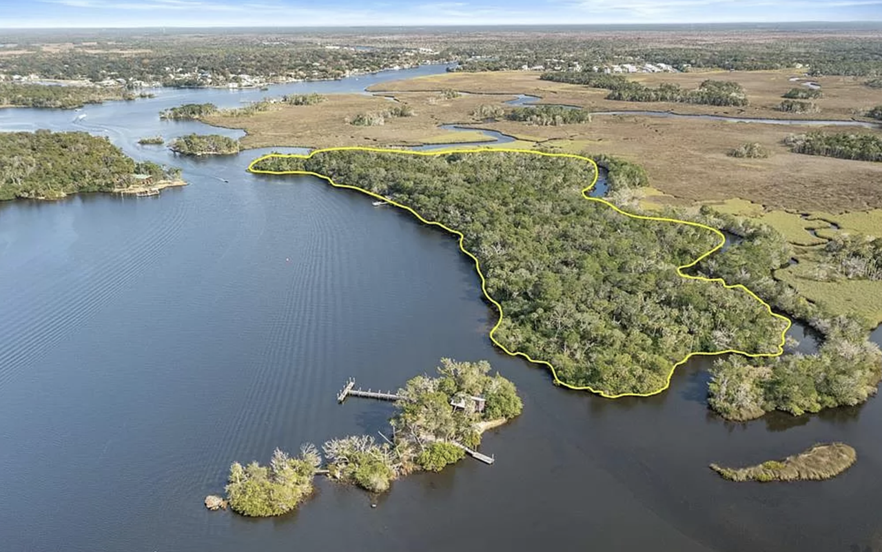 Tiger Tail Island, a historic 15-acre private island near Tampa Bay, is now on the market