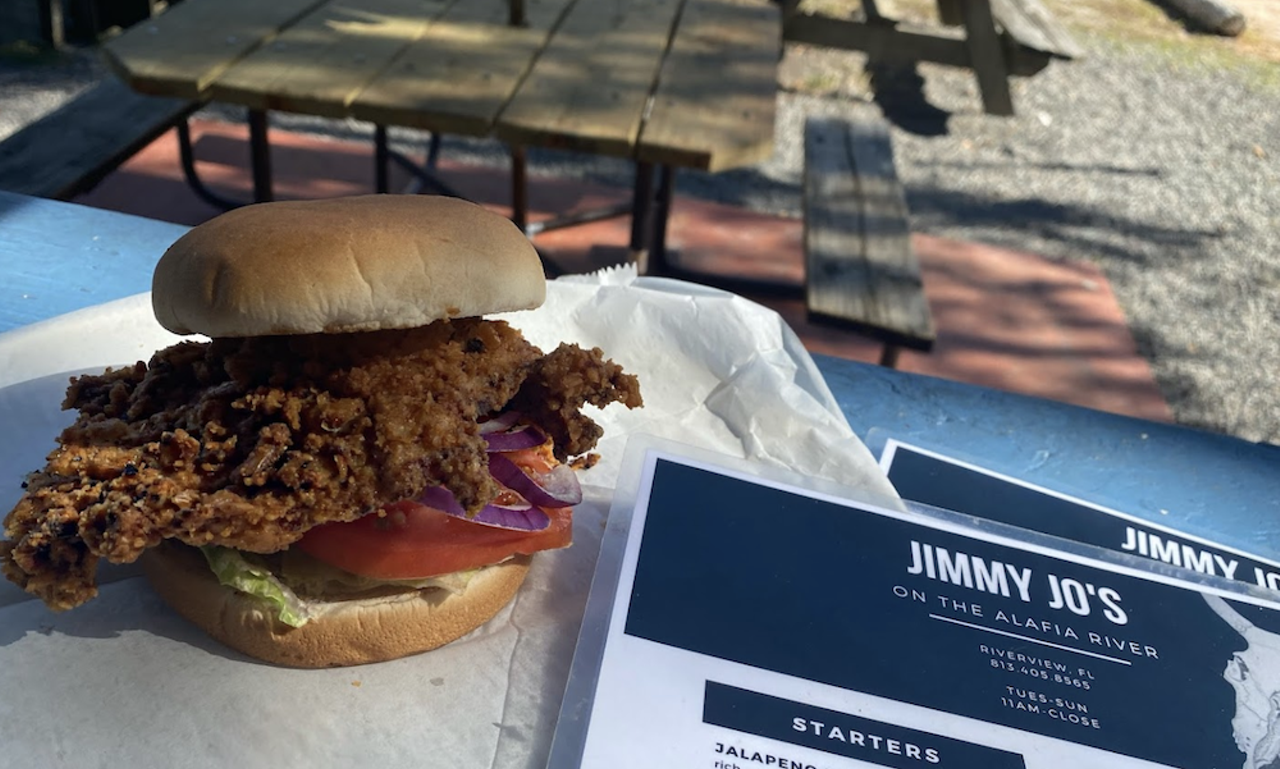 Jimmy Jo’s
11218 Casa Loma Dr., Riverview, 813-405-8565
Jimmy Jo’s smoked BBQ wings, peel-and-eat shrimp, jalapeno poppers, cheeseburgers and grouper sandwiches are fan favorites among the small restaurant-shack’s menu. 
Photo via Jimmy Jo’s BBQ & Grill/Google