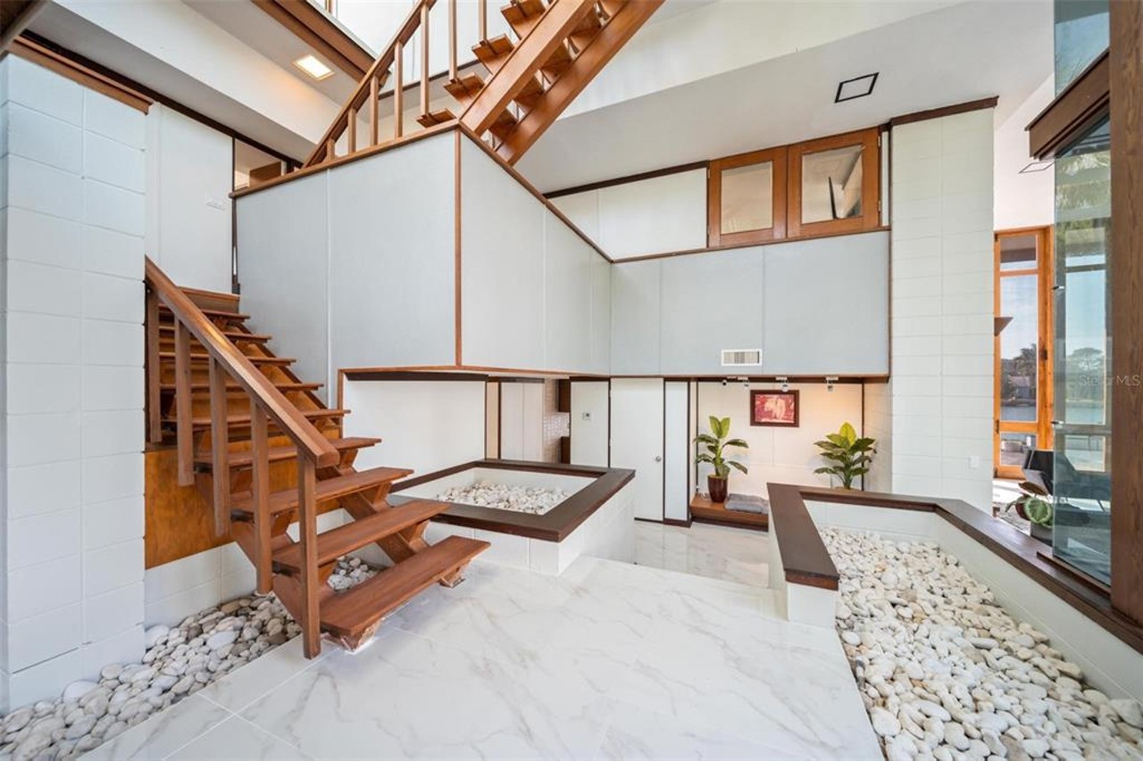 A St. Pete home designed by architect Sam M. Goldman, a student of Frank Lloyd Wright, is now for sale