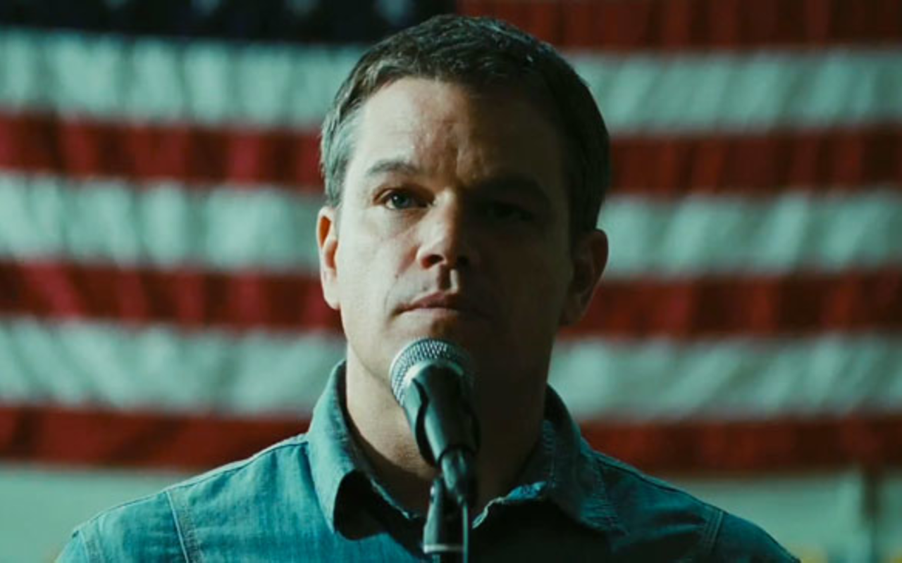 BIG BIZ POSTER CHILD: Matt Damon is the corporate guy with a heart of gold in Gus Van Sant's Promised Land.