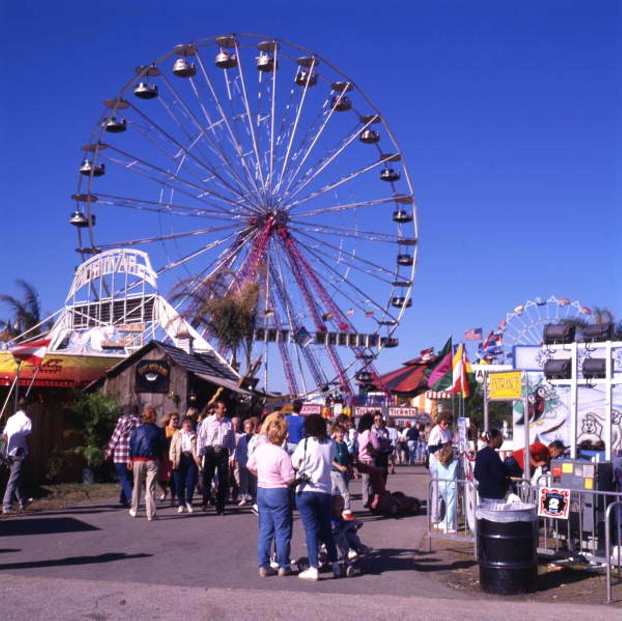 Scene from the Florida State Fair in Tampa, 1990