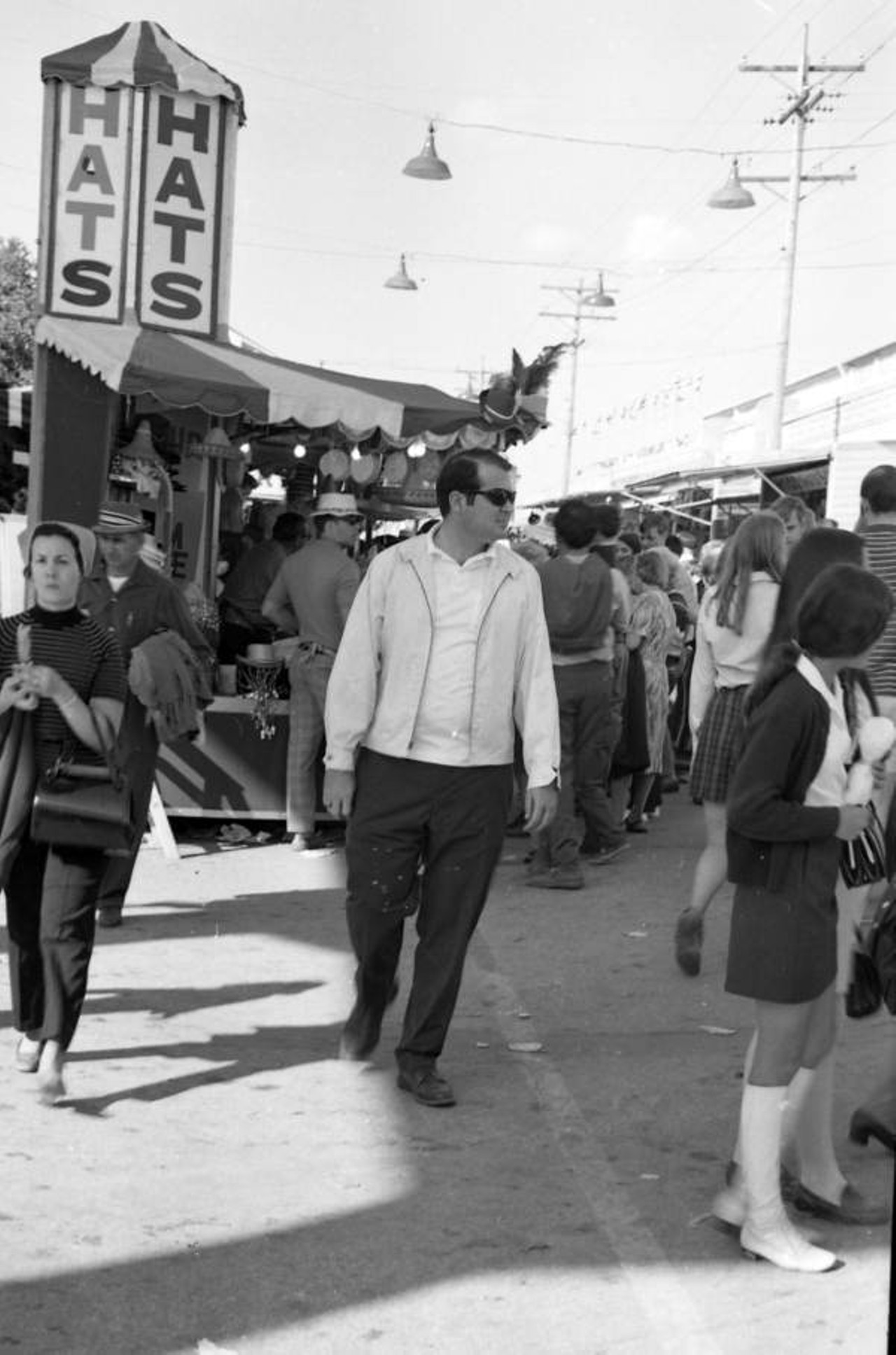 View showing people at the 1970 Florida State Fair, 1970