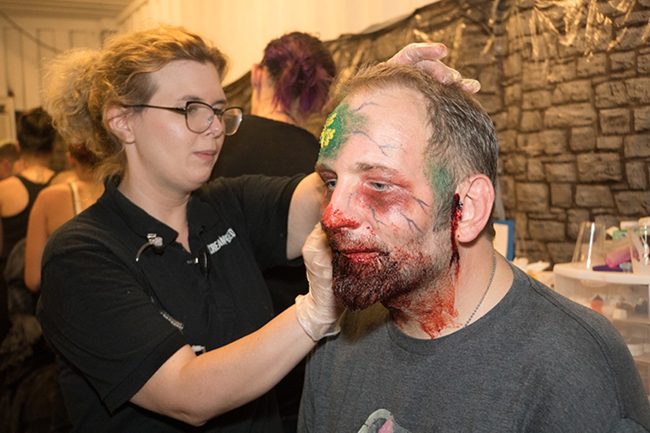 Watch our writer become a zombie for Tampa Bay's Scream-A-Geddon Halloween attraction