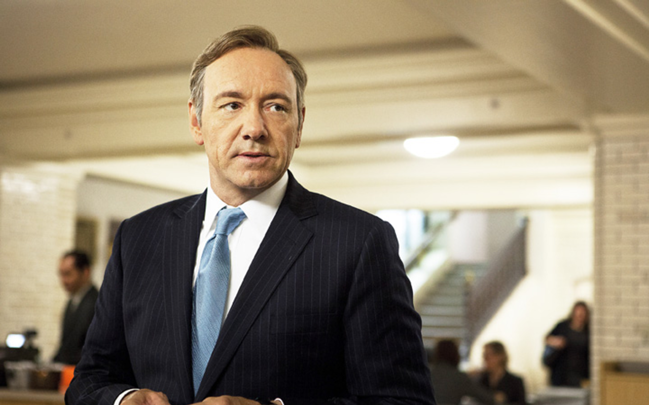 CARDS SHARK: The Frank Underwood character proves that nobody does smarmy Southern charm like Kevin Spacey.