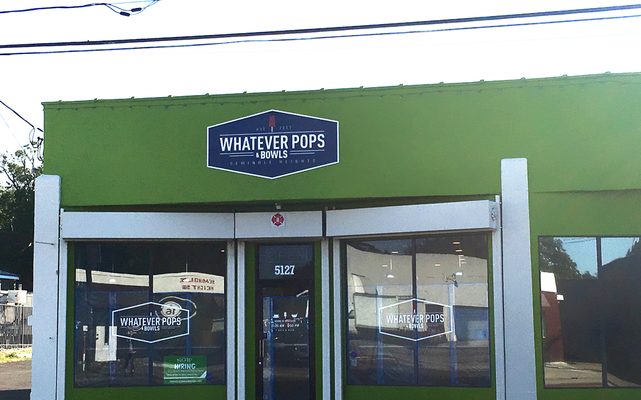 Whatever Pops & Bowls is taking shape near The Refinery on Florida Avenue. And they're hiring.