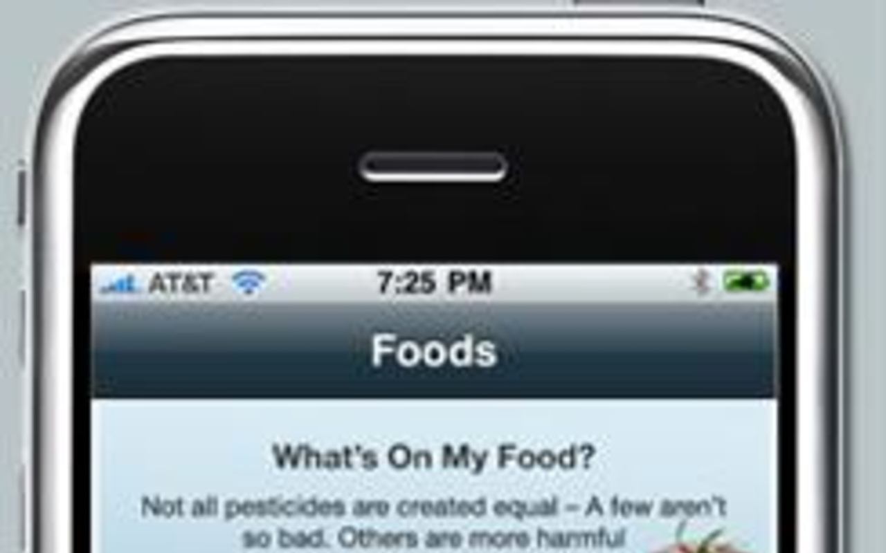 What's on my food? Pesticides and toxins on conventional vs organic foods (and free iPhone app)