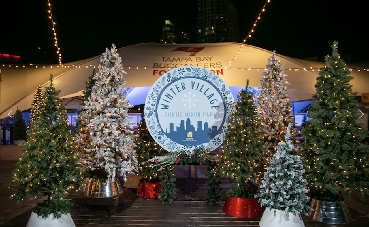 Winter Village at Curtis Hixon 
Nov. 20-Jan. 3
600 N Ashley Dr, Tampa
Curtis Hixon&#146;s Winter Village is back again this year. Head downtown for ice skating, festive lights along the Tapa Riverwalk and winter treats from local spots like Kahwa Coffee. All ice skating tickets must be purchased online in advance, they&#146;re $15 for all ages and include skates.
Photo via Winter Village at Curtis Hixon/Facebook