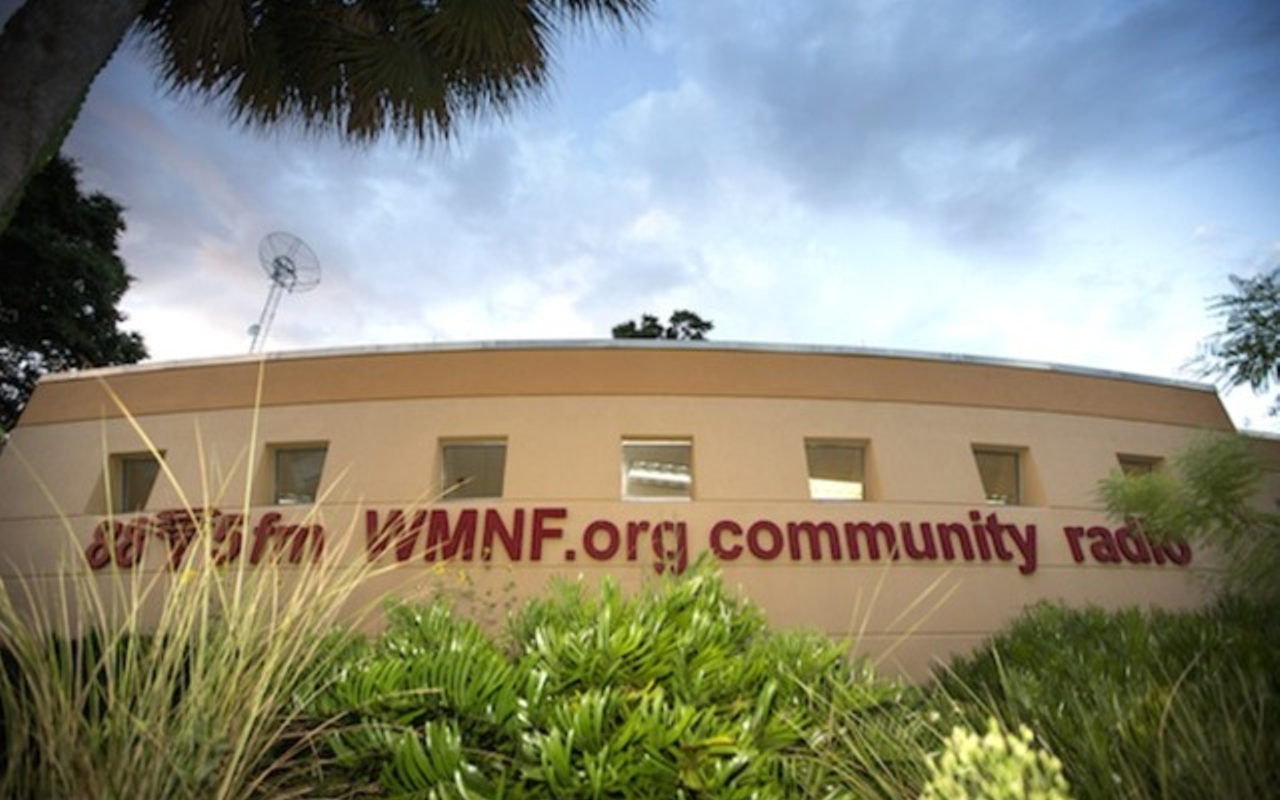 Community radio station WMNF 88.5 FM in Tampa, Florida.