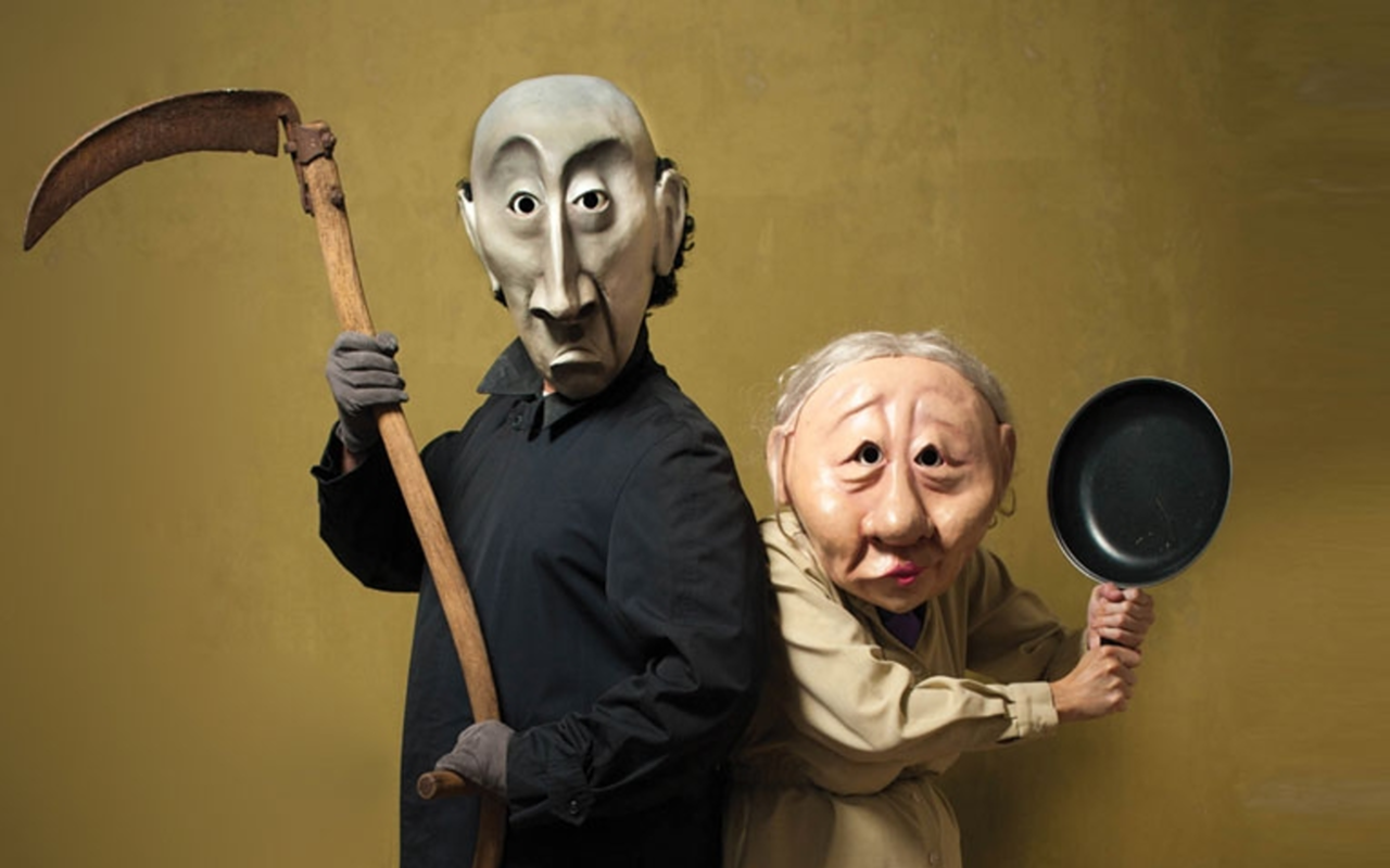 DON'T FEAR THIS REAPER! Wonderheads' Grim and Fischer may be a couple of the characters you see at Fringe in Orlando.